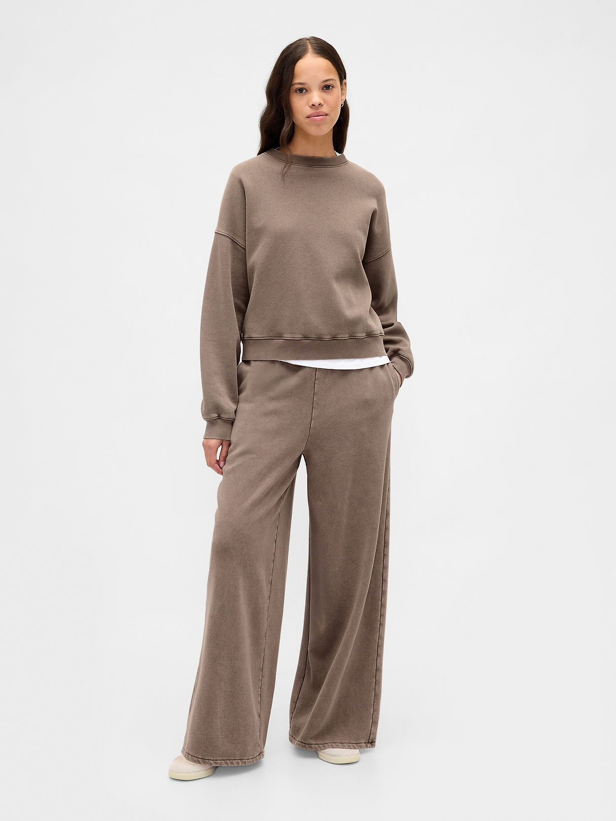 VintageSoft Wedge Crewneck Sweatshirt | Gap