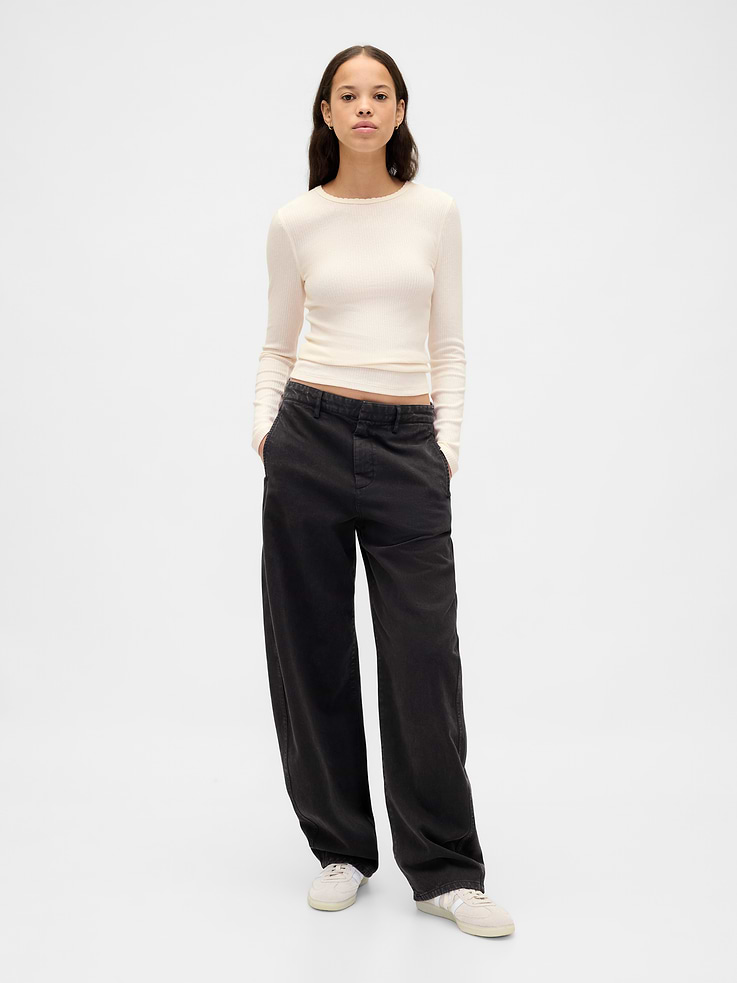 Image number 2 showing, Pointelle Rib T-Shirt