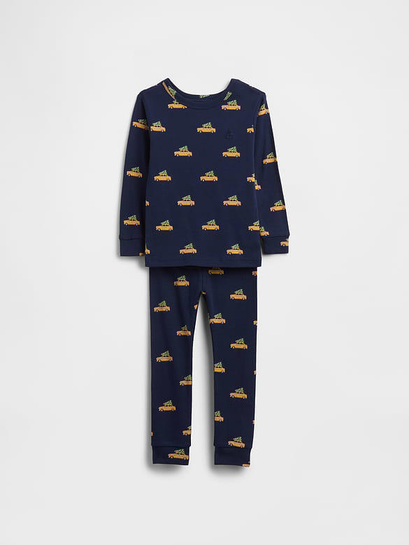 Kids & Baby Organic Brushed Cotton Holiday PJ Set