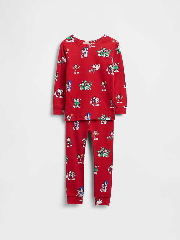 Pyjama en coton biologique brossé Gap × Disney des Fêtes pour Enfant et Bébé