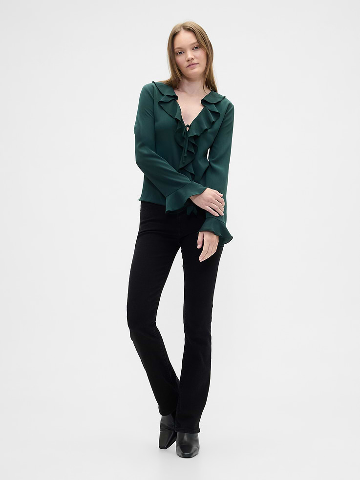 Image number 3 showing, Ruffle V-Neck Top
