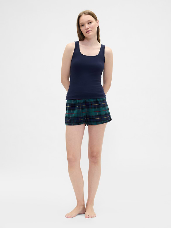 Flannel PJ Shorts