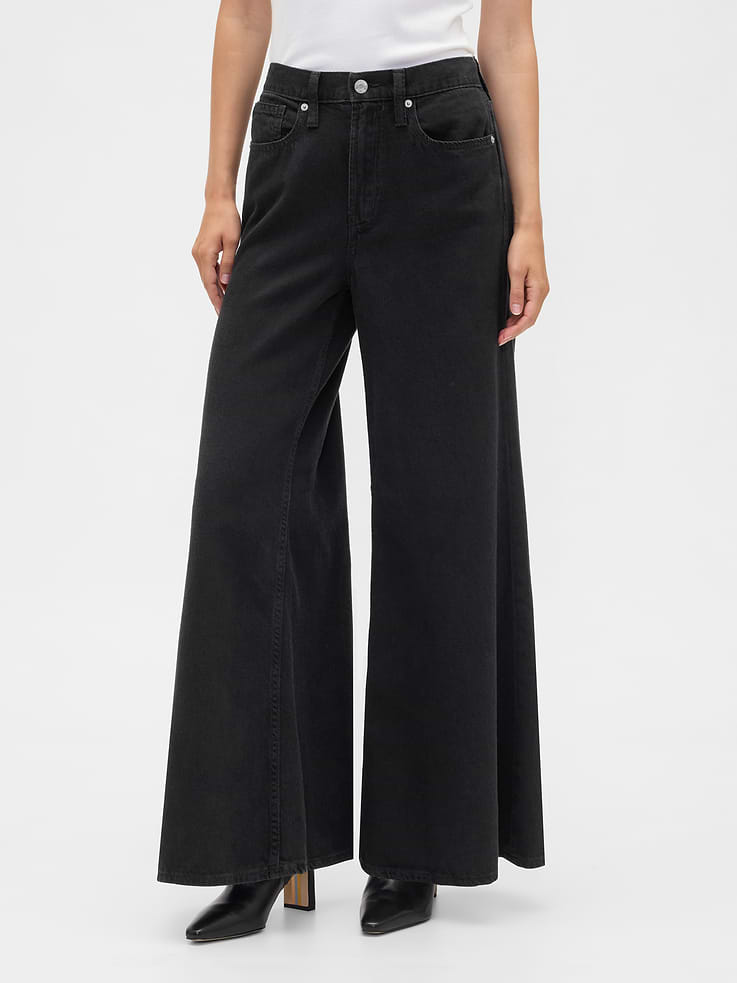 Image number 2 showing, High Rise SuperLight Palazzo Jeans