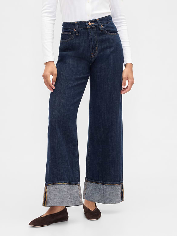 High Rise Wide-Leg Jeans