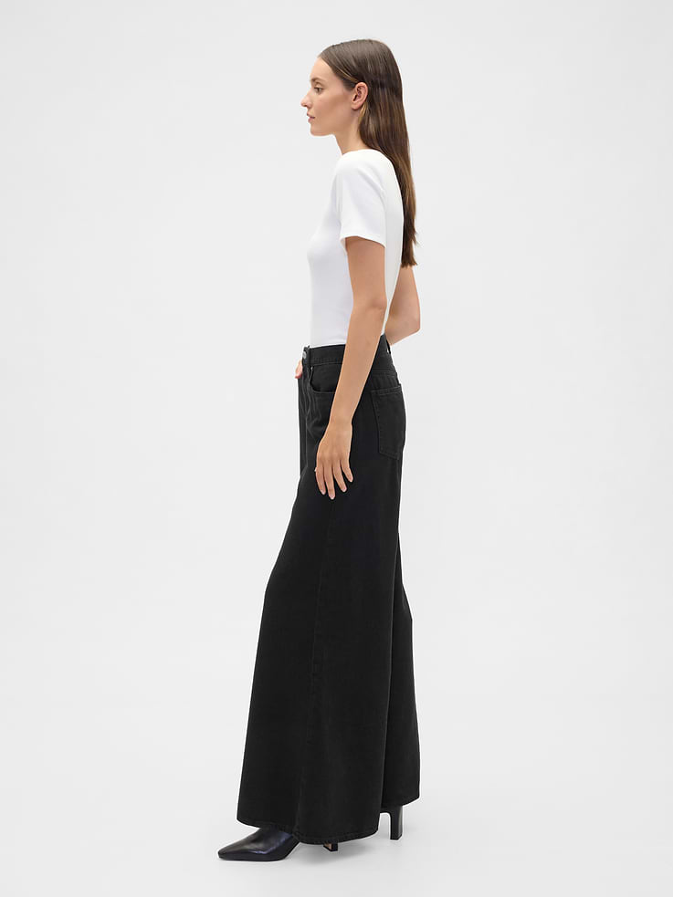 Image number 3 showing, High Rise SuperLight Palazzo Jeans