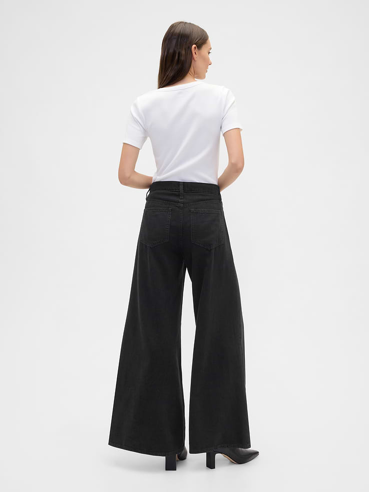 Image number 4 showing, High Rise SuperLight Palazzo Jeans