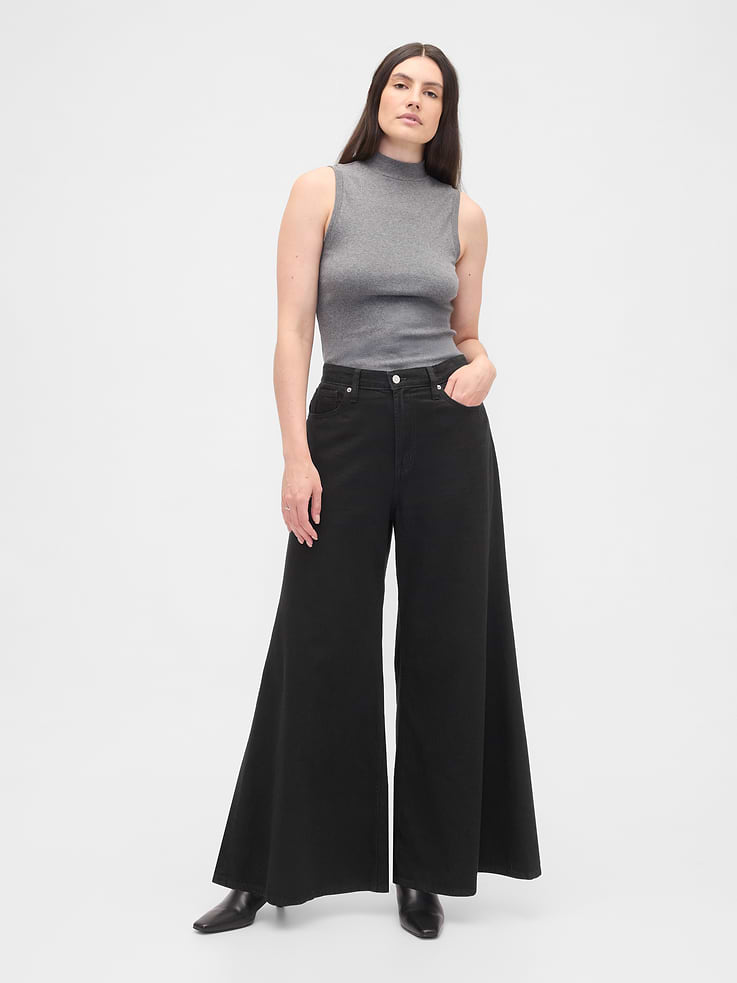 Image number 5 showing, High Rise SuperLight Palazzo Jeans
