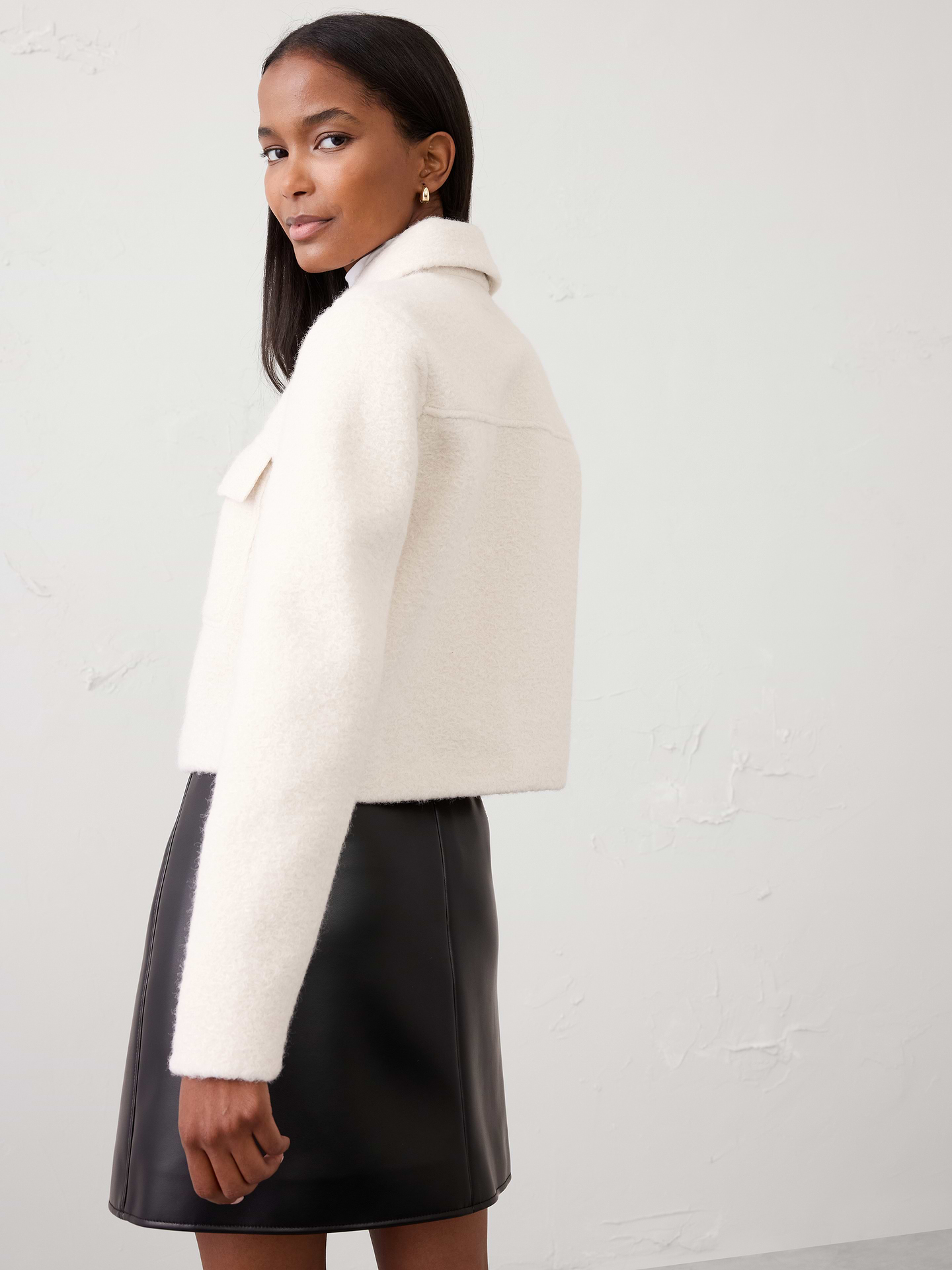 Image number 2 showing, Boucle Cropped Jacket