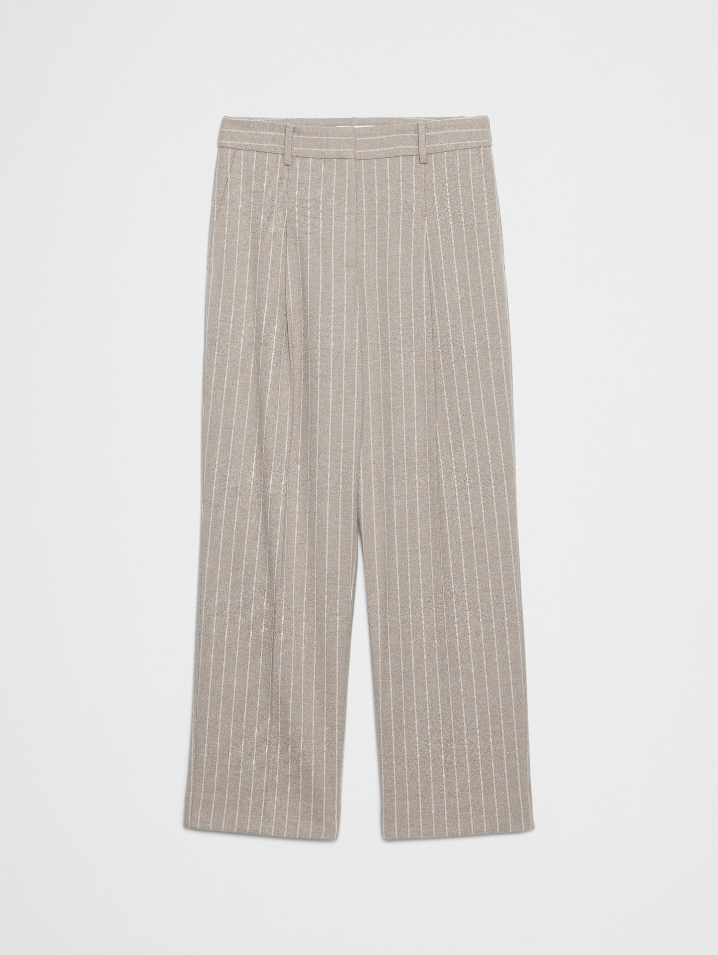 Image number 4 showing, Straight High-Rise Pinstripe Trouser