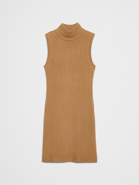 Ribbed Mini Sweater Dress