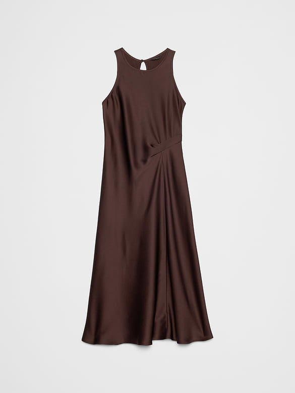 Satin Midi Dress