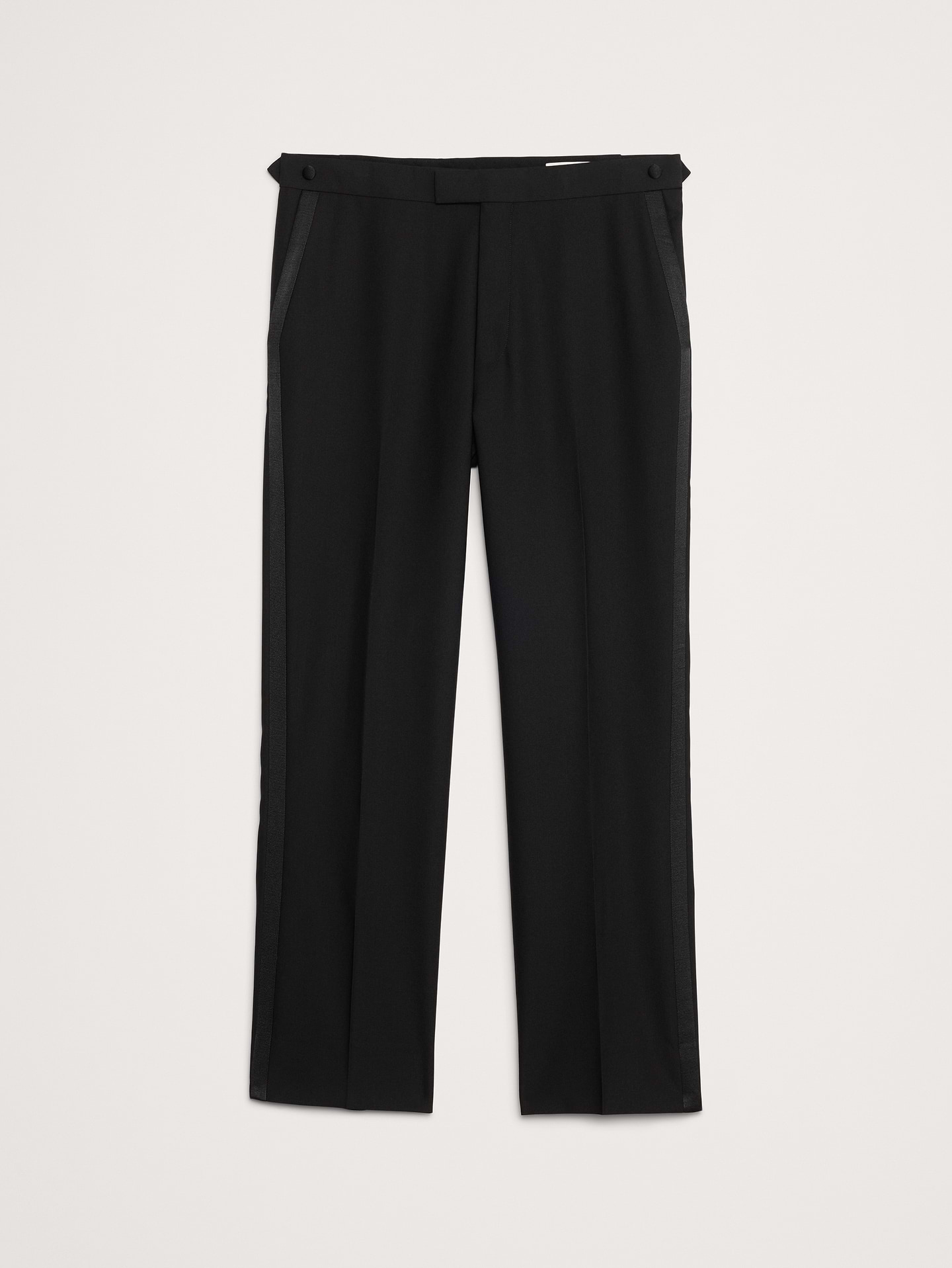 L'image numéro 7 présente Pantalon de smoking droit en laine italienne barathéa