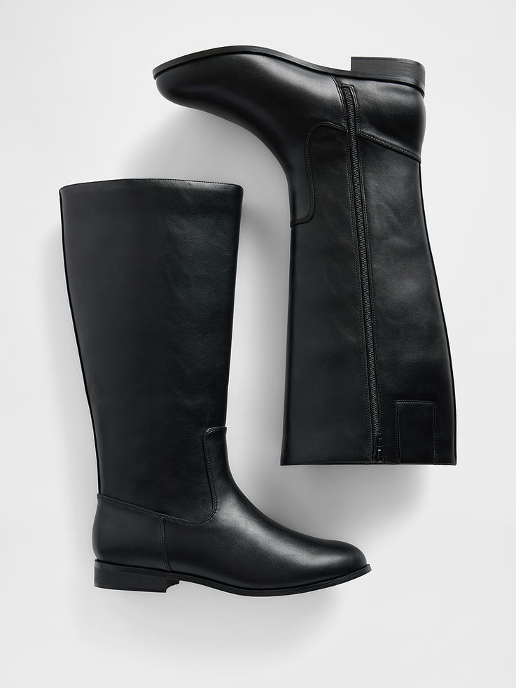 Image number 3 showing, Vegan Leather Riding Boots