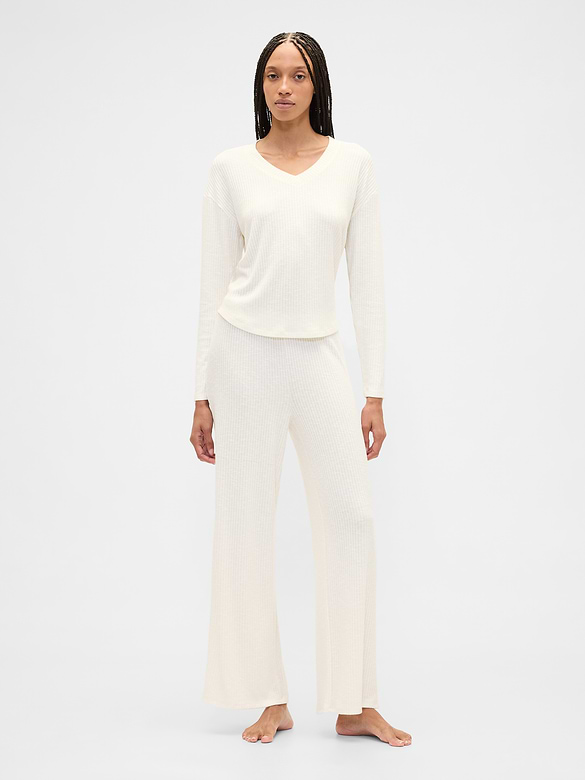 Relaxed Wide-Leg PJ Pants