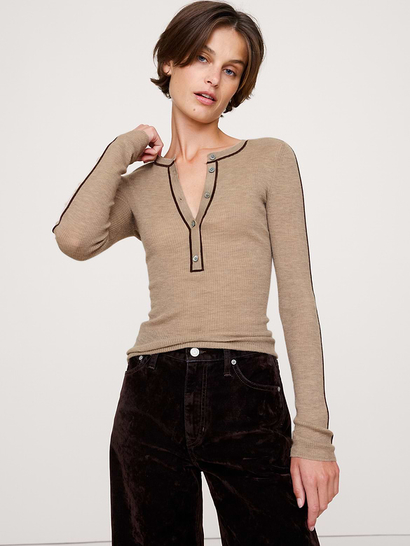 Featherweight Cashmere Henley