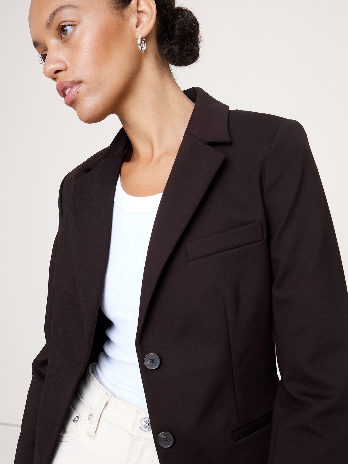 Slim Everywhere Ponte Blazer | Banana Republic