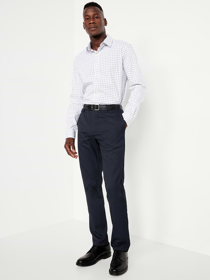 Image number 3 showing, Slim-Fit Twill Dress Pants