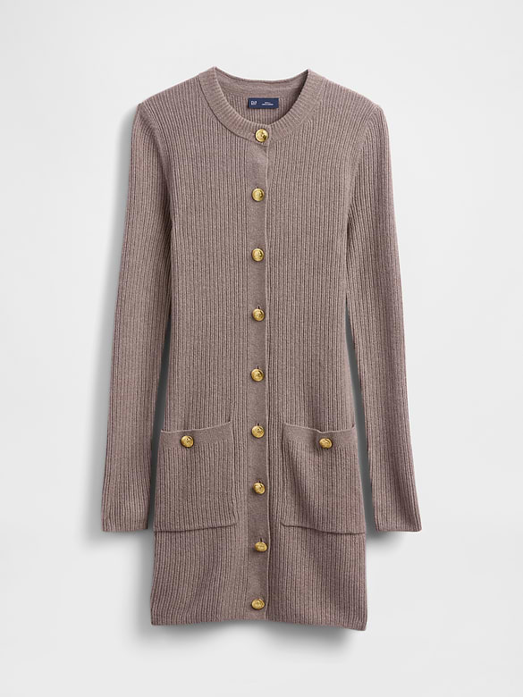 CashSoft Rib Pocket Mini Sweater Dress