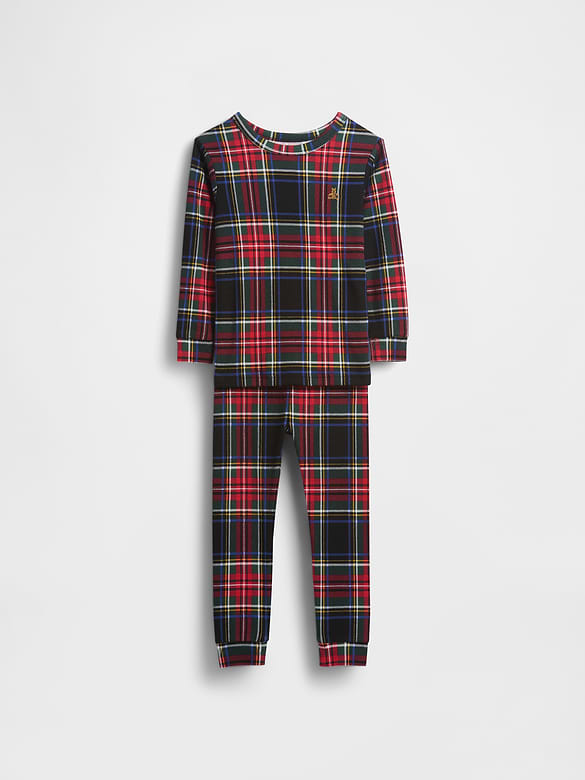 Kids & Baby Organic Brushed Cotton Holiday PJ Set