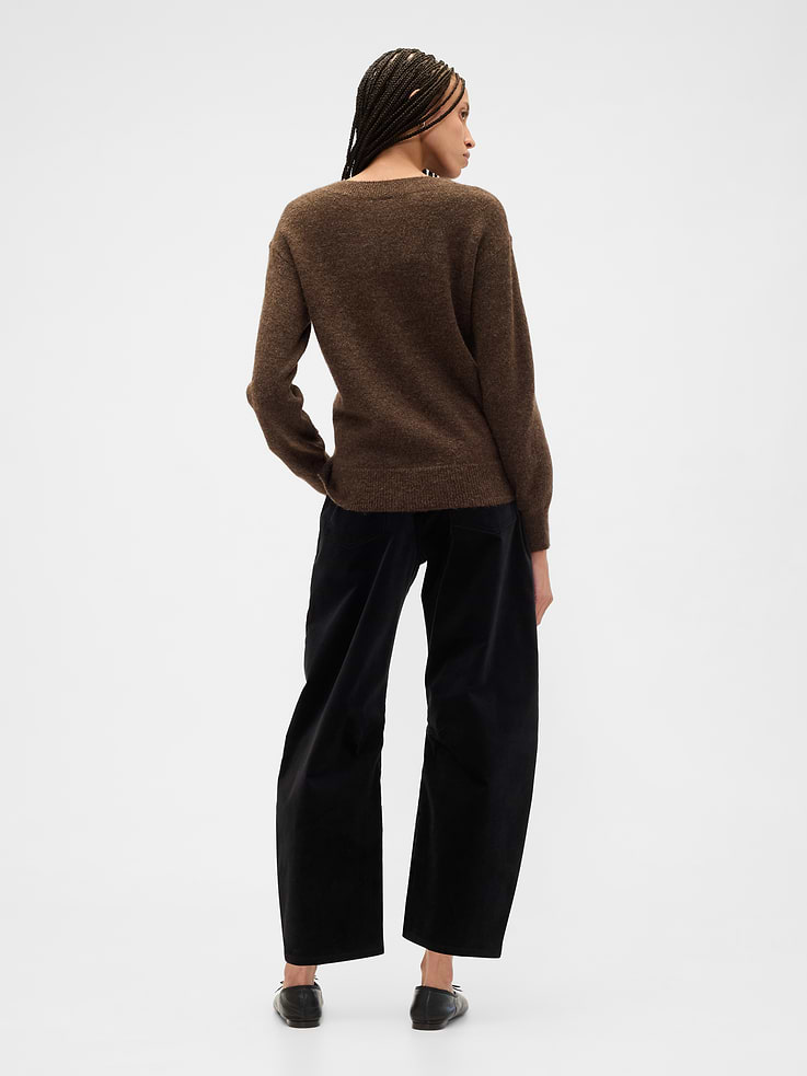 Image number 4 showing, High Rise Barrel Velvet Pants