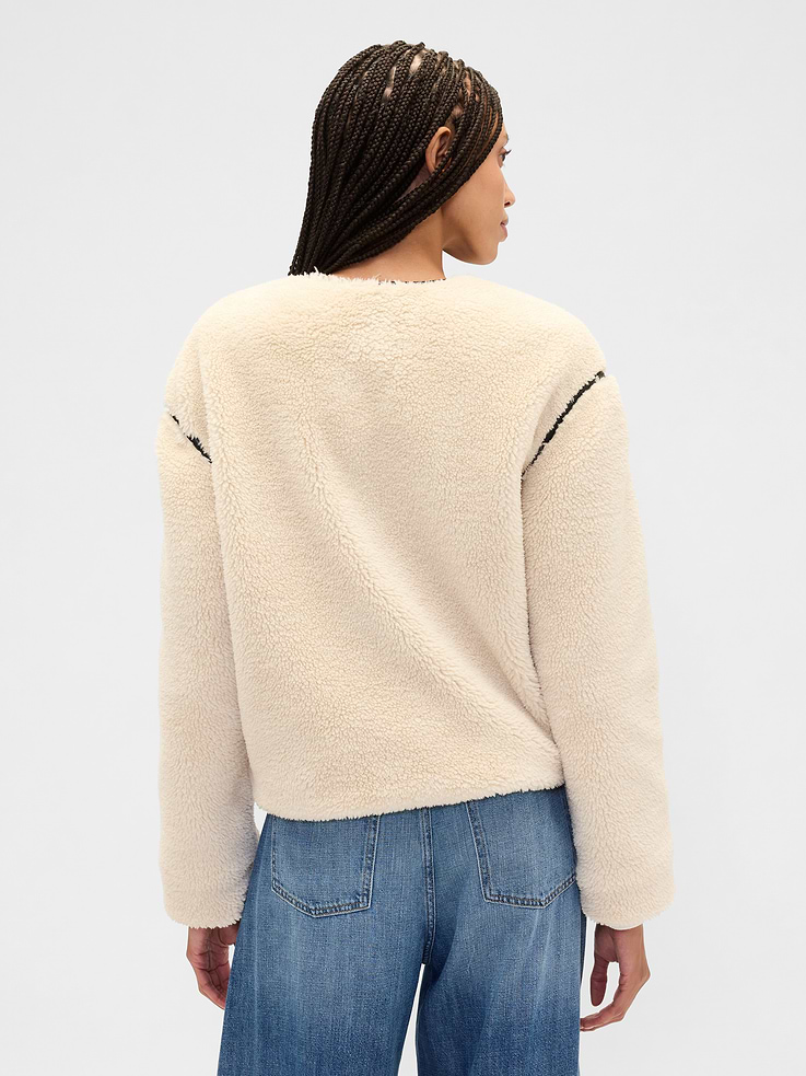 Image number 2 showing, Relaxed Sherpa Jacket