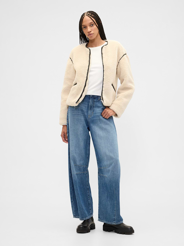 Image number 3 showing, Relaxed Sherpa Jacket