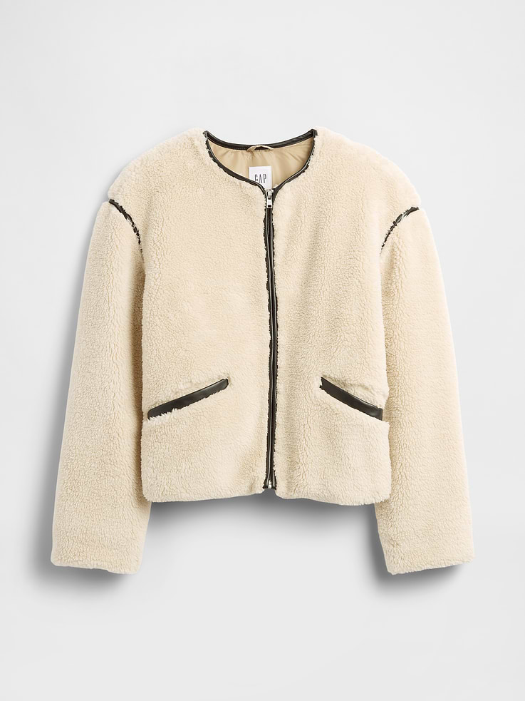 Image number 5 showing, Relaxed Sherpa Jacket