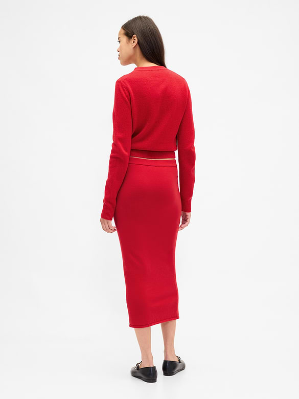 CashSoft Stretch Midi Skirt