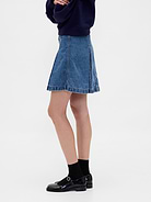 Image 3 of 6, Gap × Sandy Liang Pleated Denim Mini Skirt
