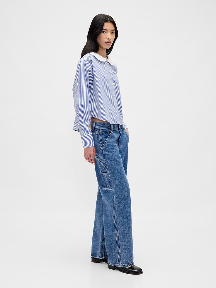 Image 2 of 2, Gap × Sandy Liang Poplin Oversized Shirt