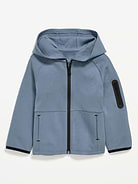 Image number 2 showing, Oversized Dynamic Fleece Zip-Front Hoodie for Toddler Boys