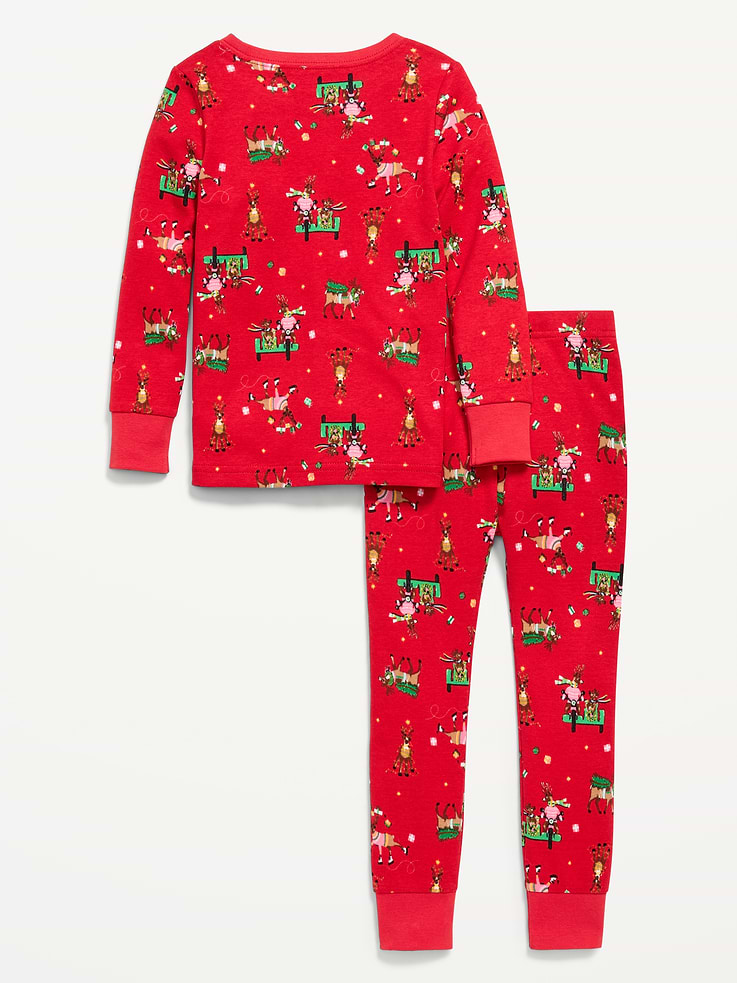 Image number 2 showing, Printed Snug-Fit Pajama Set for Toddler & Baby
