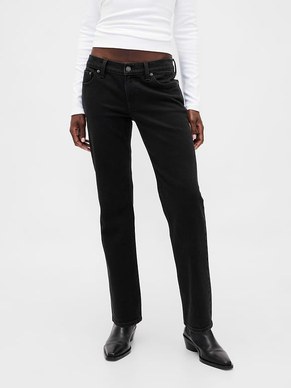 Low Rise '90s Slim Straight Jeans