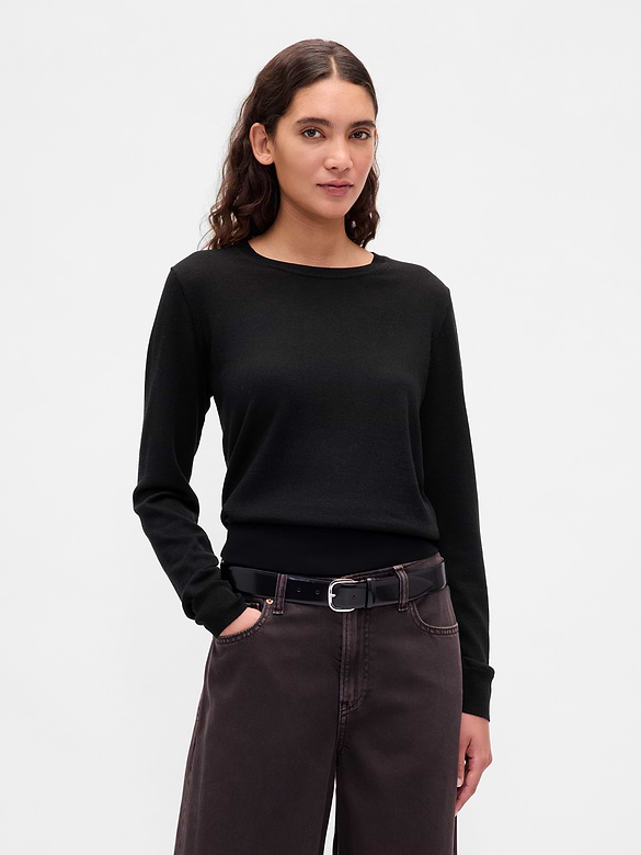100% Merino Wool Crewneck Sweater