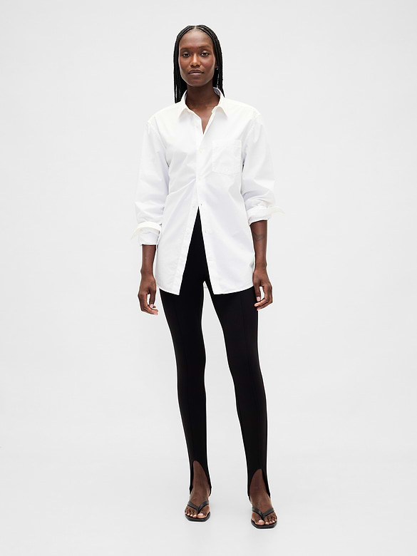 High Rise Double Knit Stirrup Pants