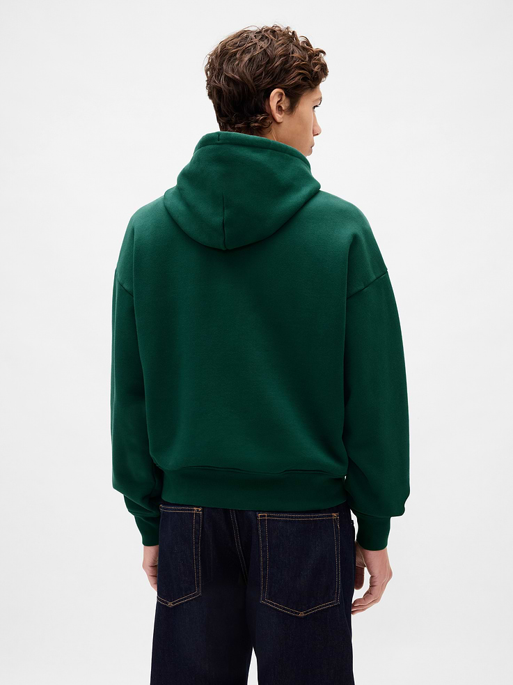 Image number 3 showing, Adult Extra Heavyweight French Terry Oversized Logo Hoodie