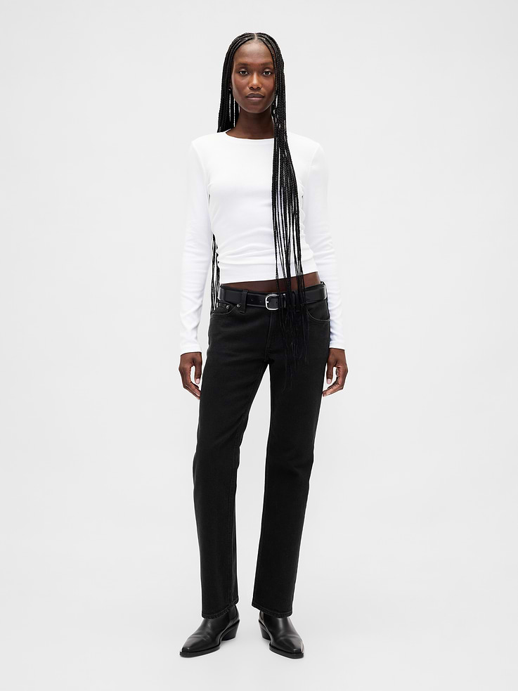 Image number 1 showing, Low Rise '90s Slim Straight Jeans