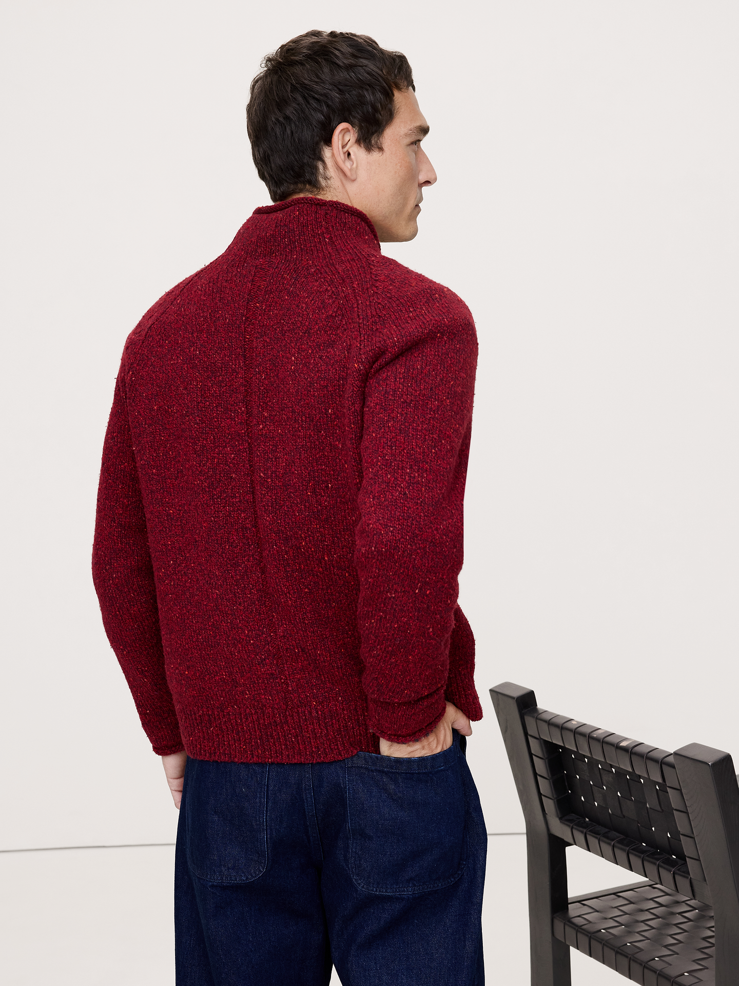 Image number 6 showing, Donegal Roll-Neck Sweater