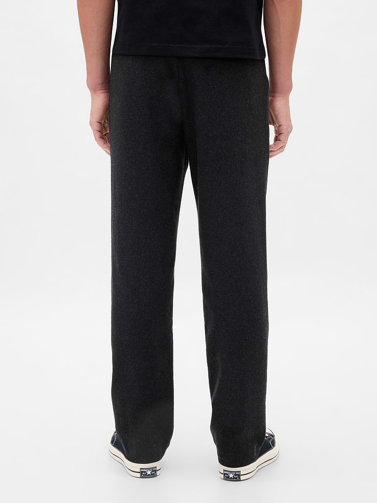 Image number 4 showing, Wool-Blend Relaxed Straight Trousers