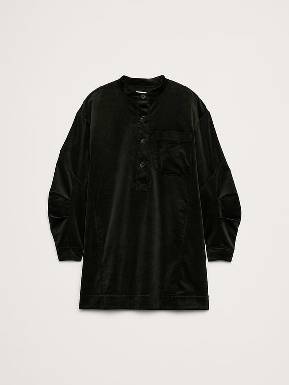 Corduroy Popover Shift Dress