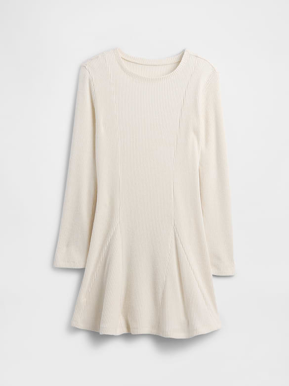 Kids Ribbed Sweater Dress