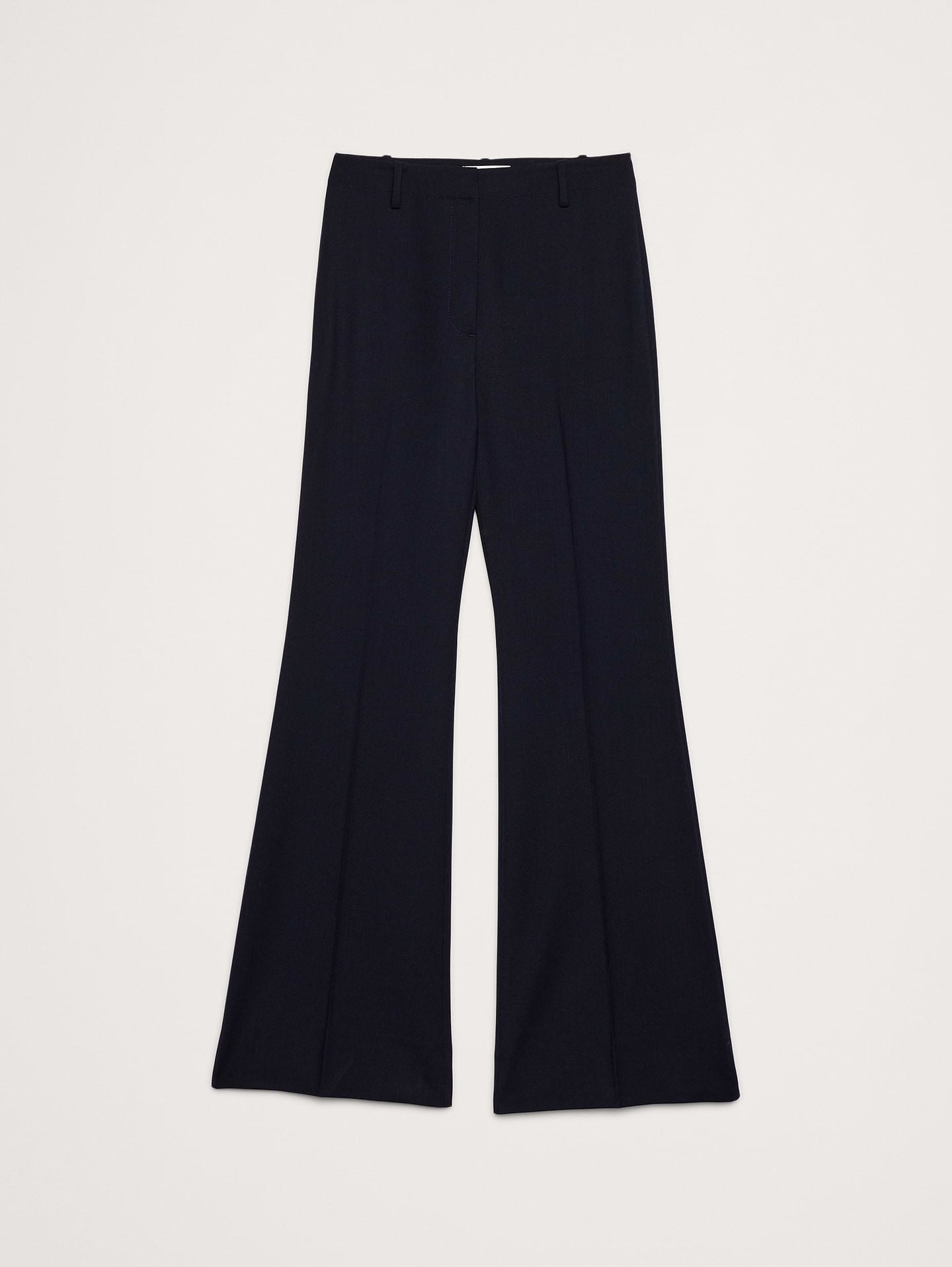 Image number 8 showing, Ultra High-Rise Flare Italian Lightweight Wool Pant