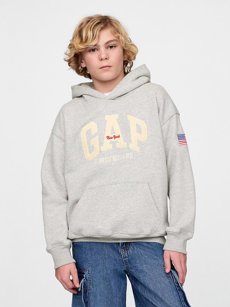 Image number 1 showing, Kids VintageSoft NYC Times Square Hoodie
