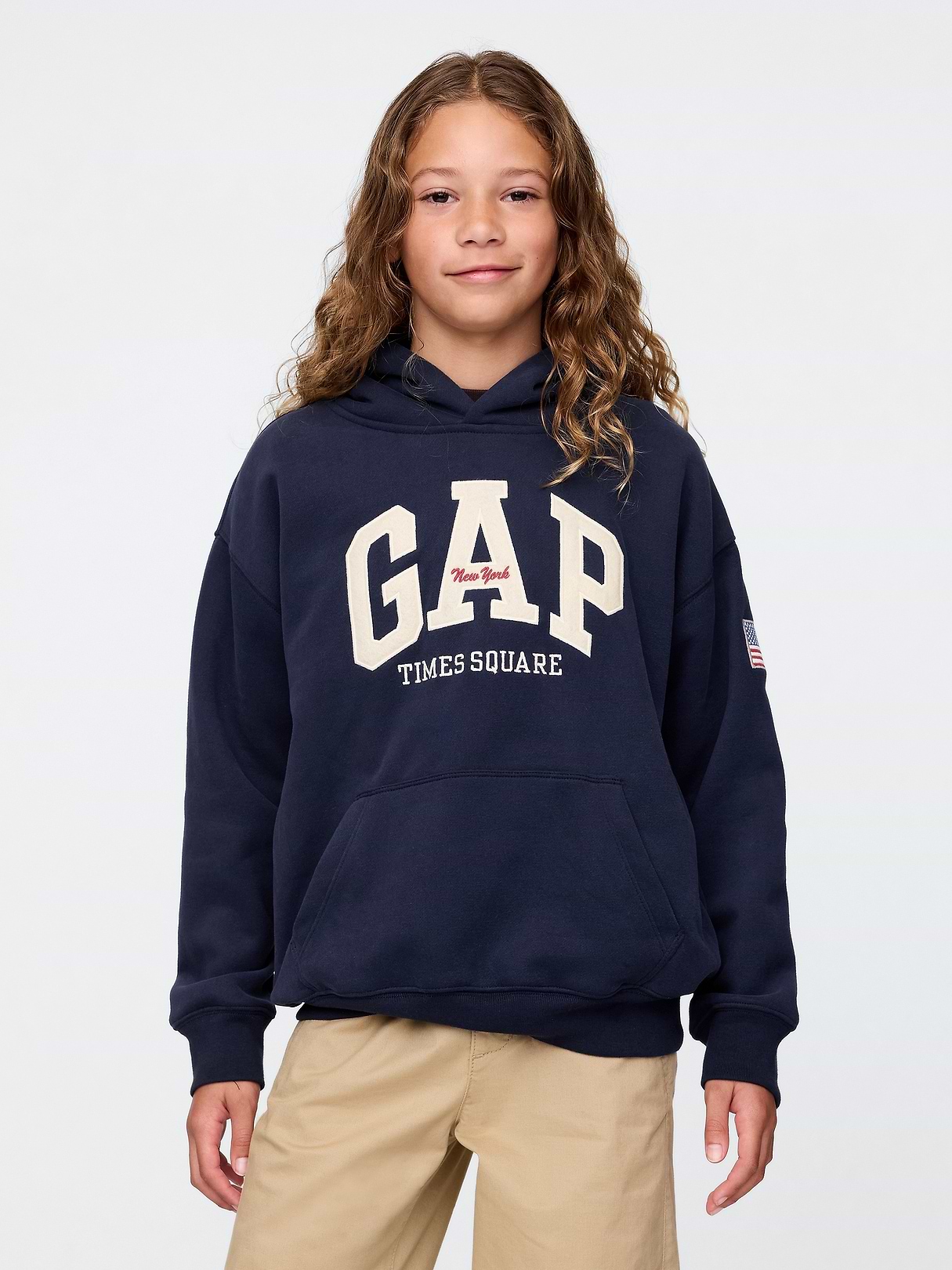 Kids VintageSoft NYC Times Square Hoodie | Gap