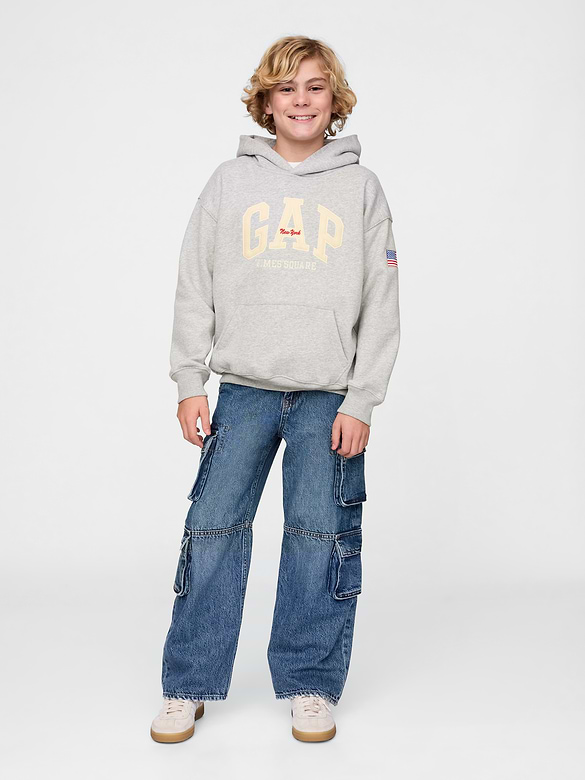 Kids VintageSoft NYC Times Square Hoodie