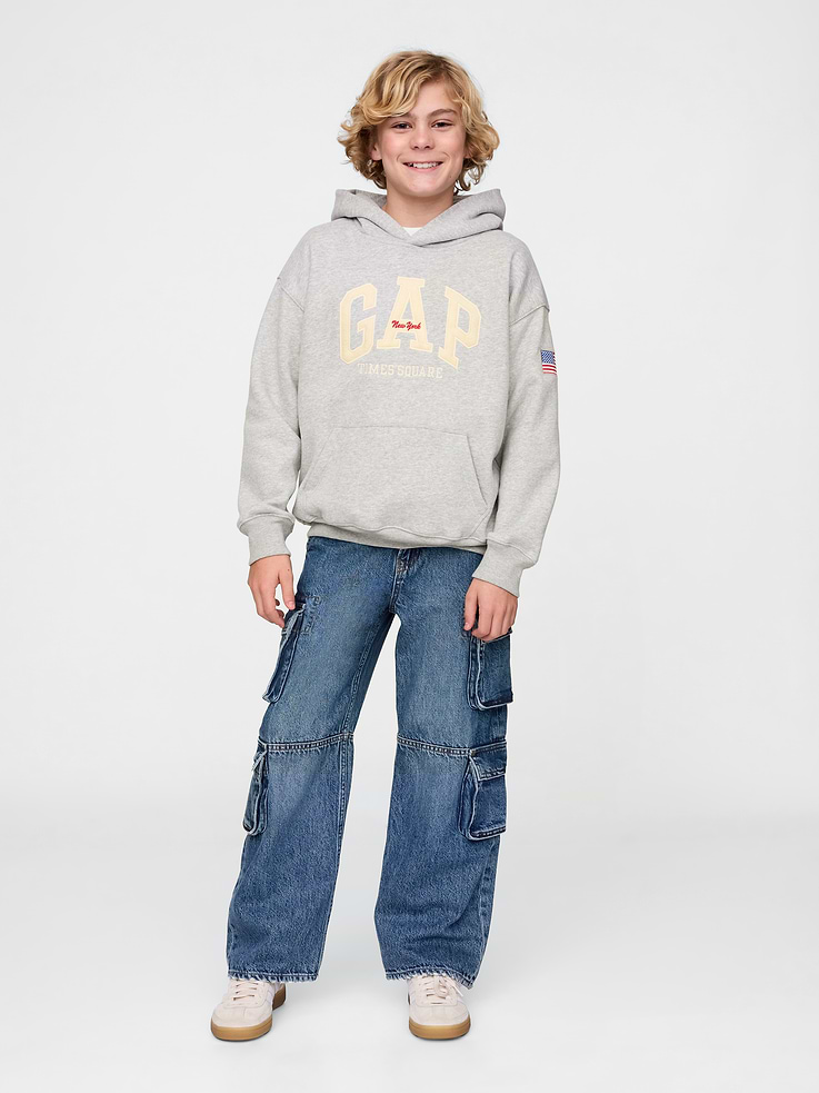 Image number 4 showing, Kids VintageSoft NYC Times Square Hoodie