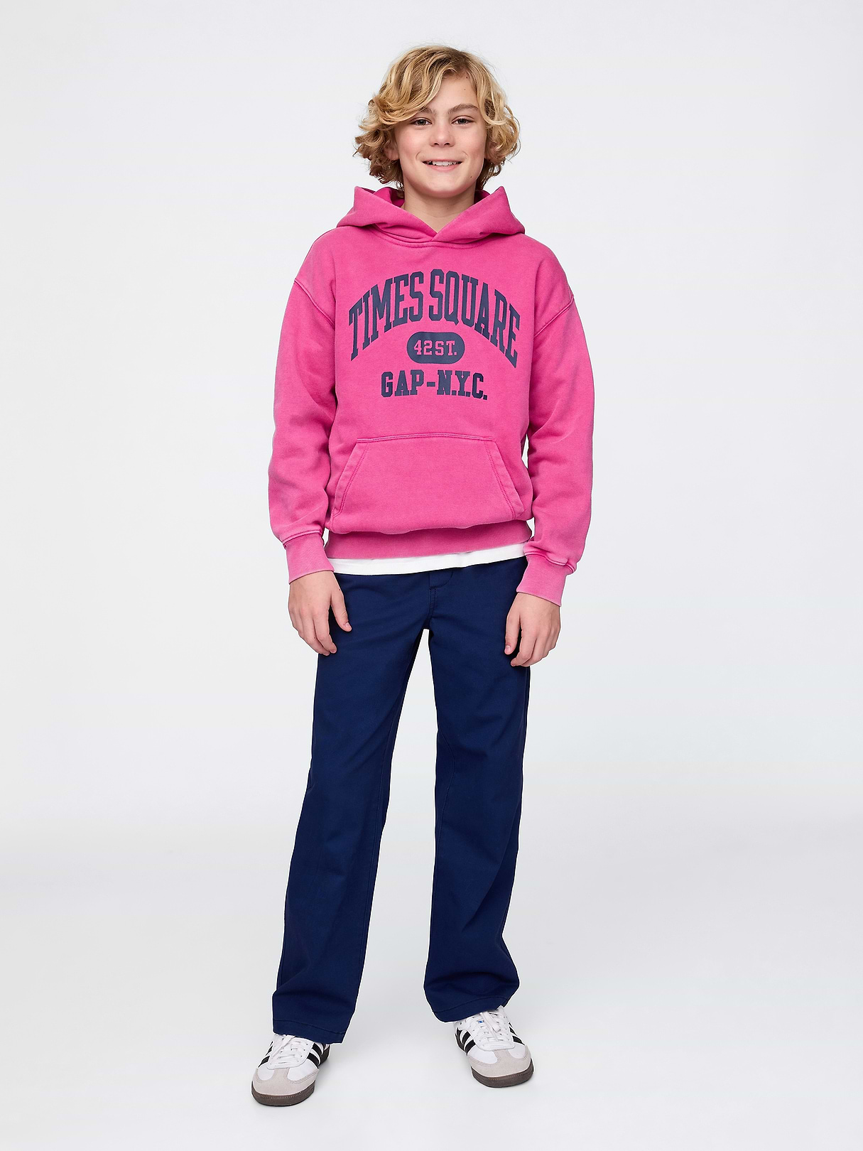 Kids VintageSoft NYC Times Square Hoodie | Gap