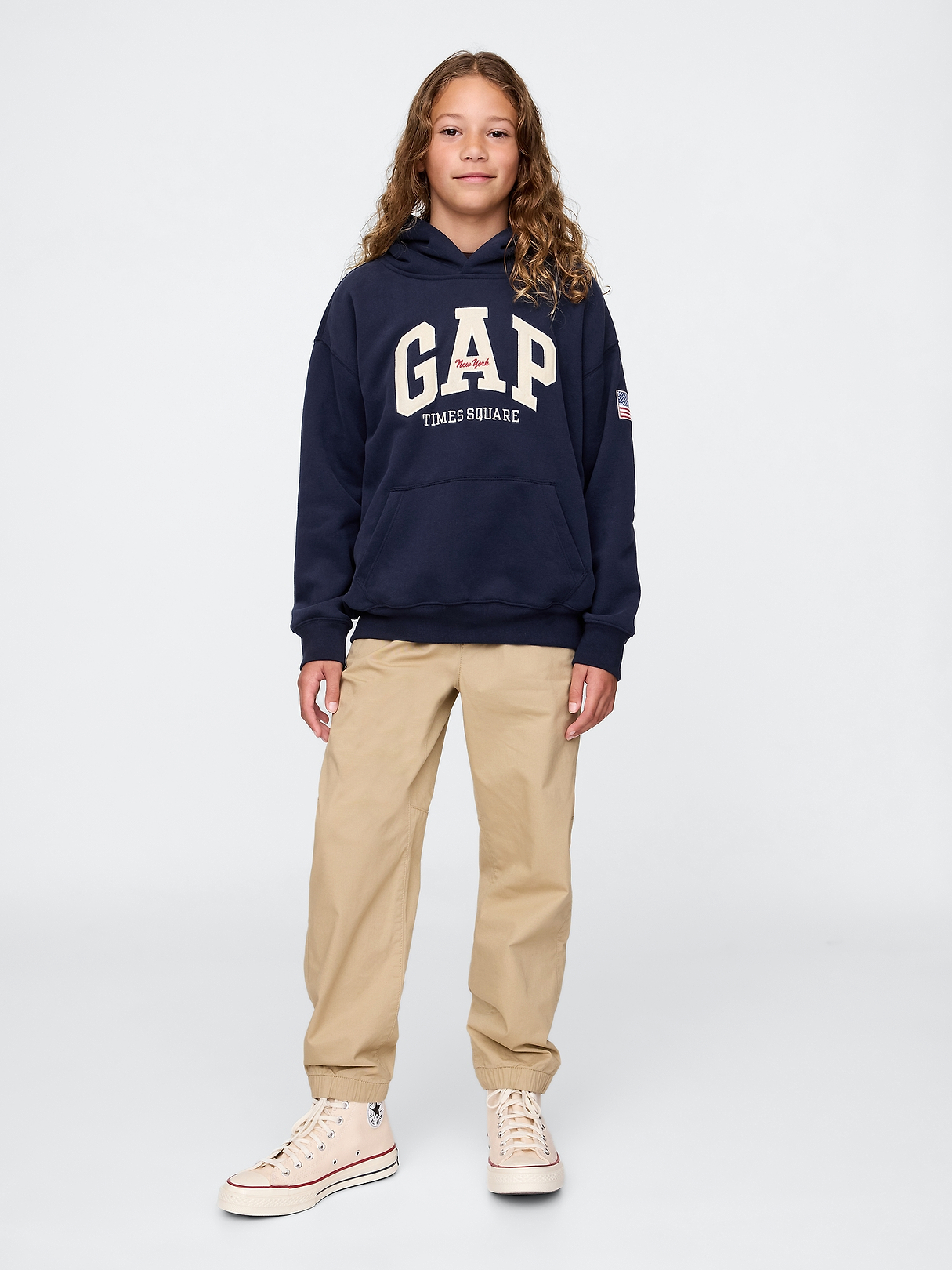 Kids VintageSoft NYC Times Square Hoodie | Gap