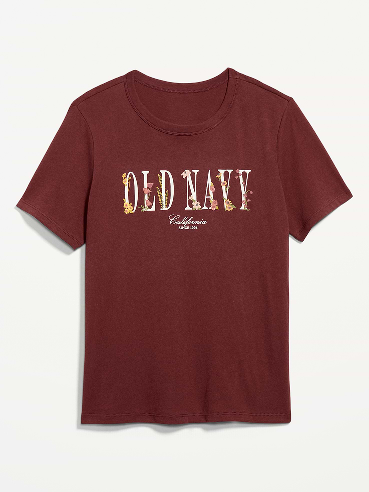 Image 4 of 8, Crew-Neck Logo-Graphic T-Shirt