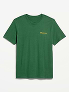 Image 1 of 2, rib-knit crew neck, short sleeves, graphic varies by color, Product #843383